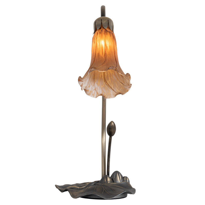 Creola Arched Table Lamp, Amber, 16" H x 10" W x 6.5" D