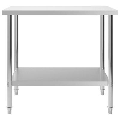 Kitchen Work Table Stainless Steel Sevice Gastronomy Table
