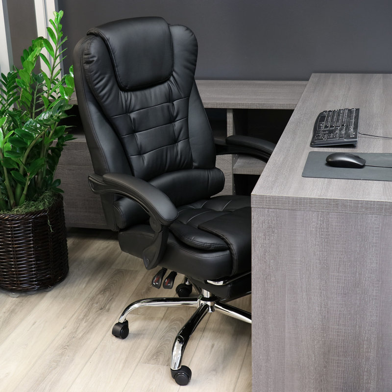 Chaise de bureau en similicuir Liliani