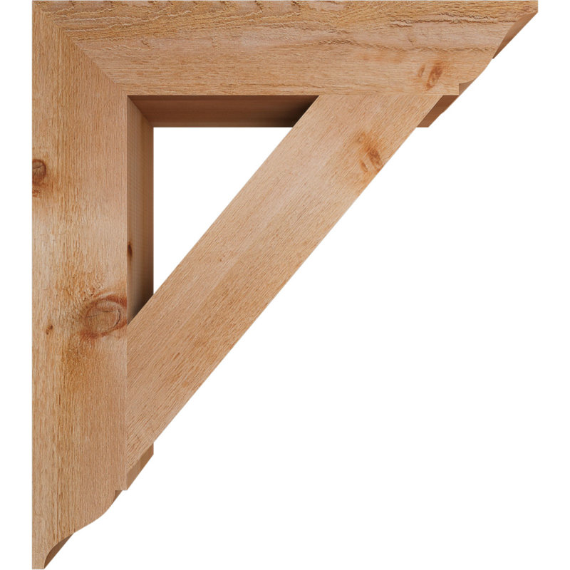 Support traditionnel, H 36 po x l 6 po x P 32 po, Cèdre rouge de l'Ouest (scié brut)