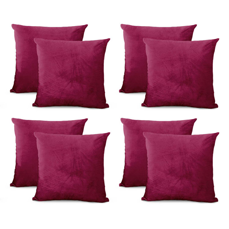 Aldino Square Cushion, Burgundy
