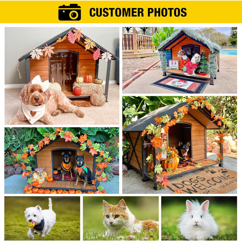 Portable Igloo Style Dog House, 80cm H x 103.1cm W x 87cm D