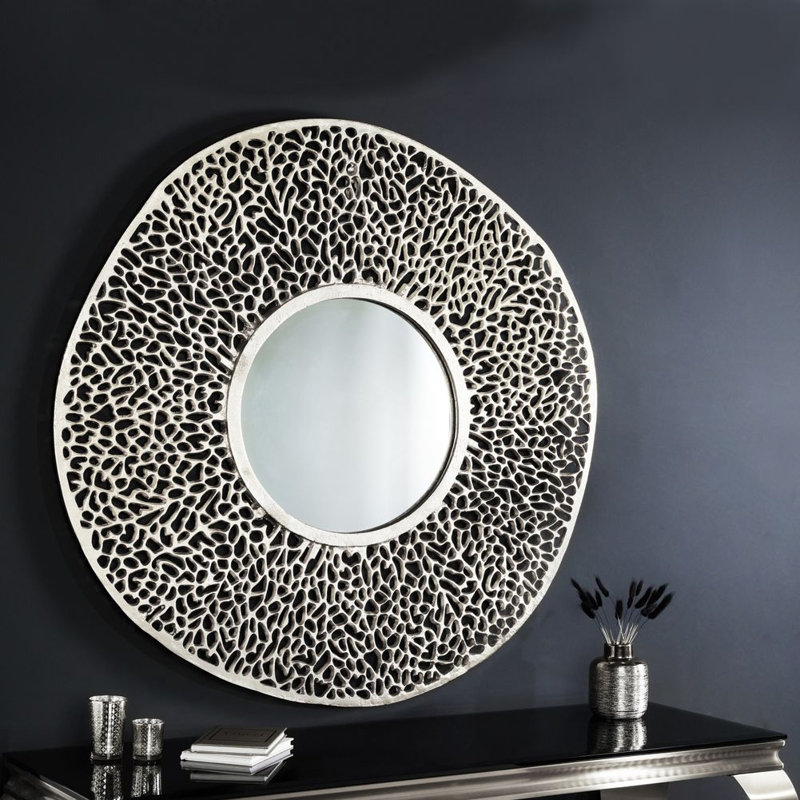 Sanita Aluminium Novelty Wall Mirror, Silver, 114cm x 114cm