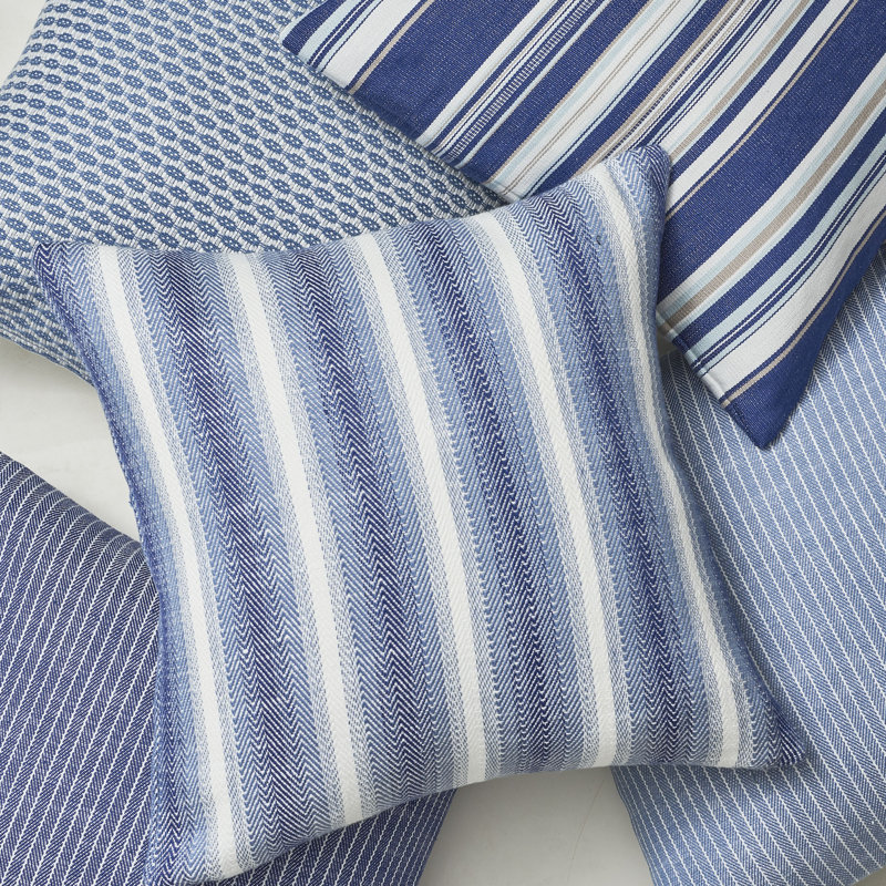 Colada Stripe Indoor/Outdoor Fabric, Blue