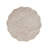 Outdoor/Indoor Lightweight Concrete Side Table,Travertine Finish