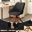 Fauteuil d'appoint rembourré et rembourré en tissu de lin et de lin Starsha-883645154
