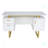 51'' Floating Rectangle Computer Desk with Drawers and Storage Cabinet-1144670623