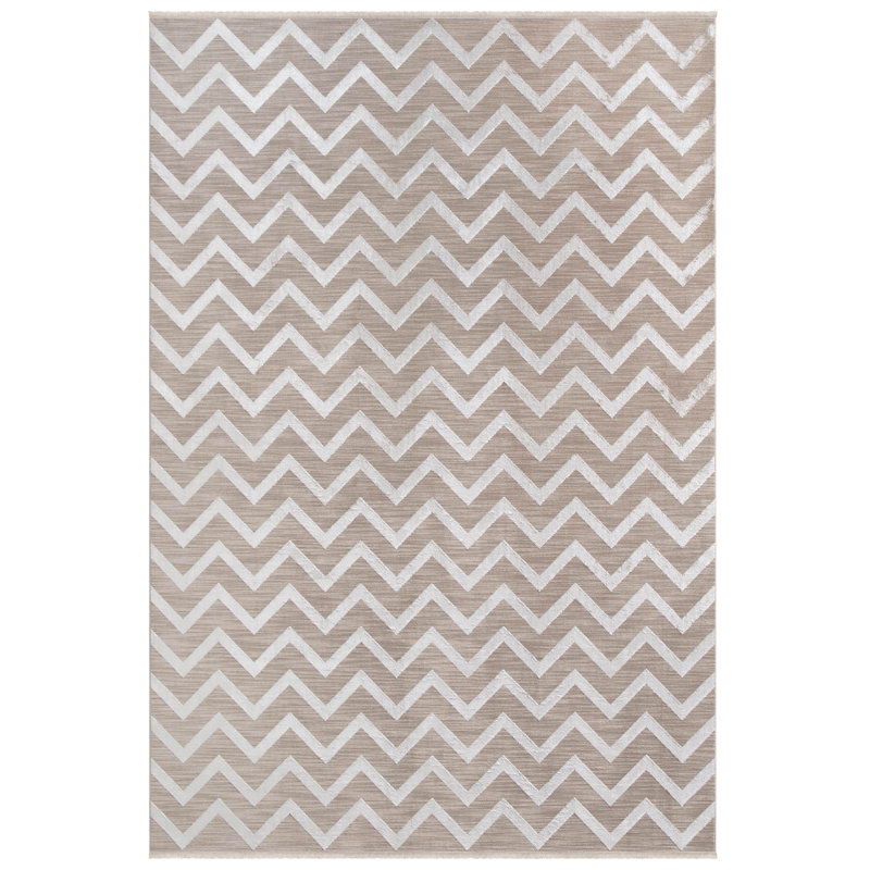 Reman Chevron Machine Made Indoor / Outdoor Area Rug, Rectangle 160 x 220cm