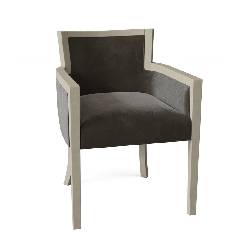 Chaise avec accoudoirs rembourrée Albany, Loden 9953, Montego Bay