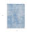 3' X 5' Denim Blue And Ivory Abstract Washable Indoor Outdoor Area Rug