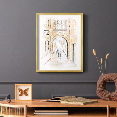 «Venice Market Day II», reproduction encadrée - bois massif