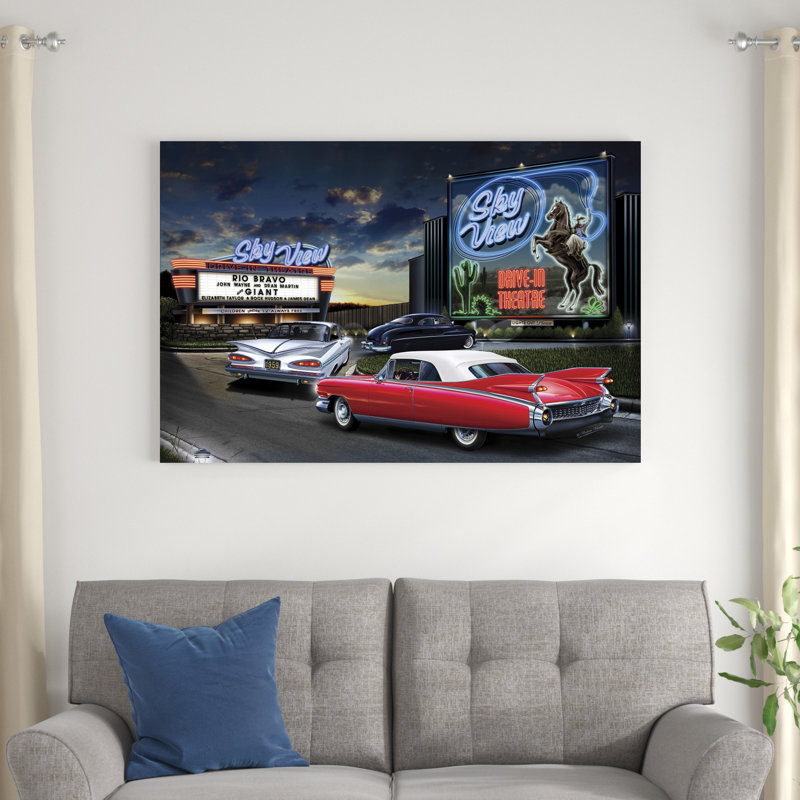 Diners And Cars IV, H 32 po x l 48 po x P 1,25 po