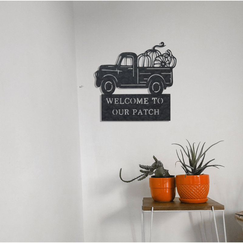 Welcome To Our Patch Wall Décor, 9" H x 15" W x 0.06" D