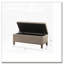 Banc de rangement capitonné à fermeture douce-108286484