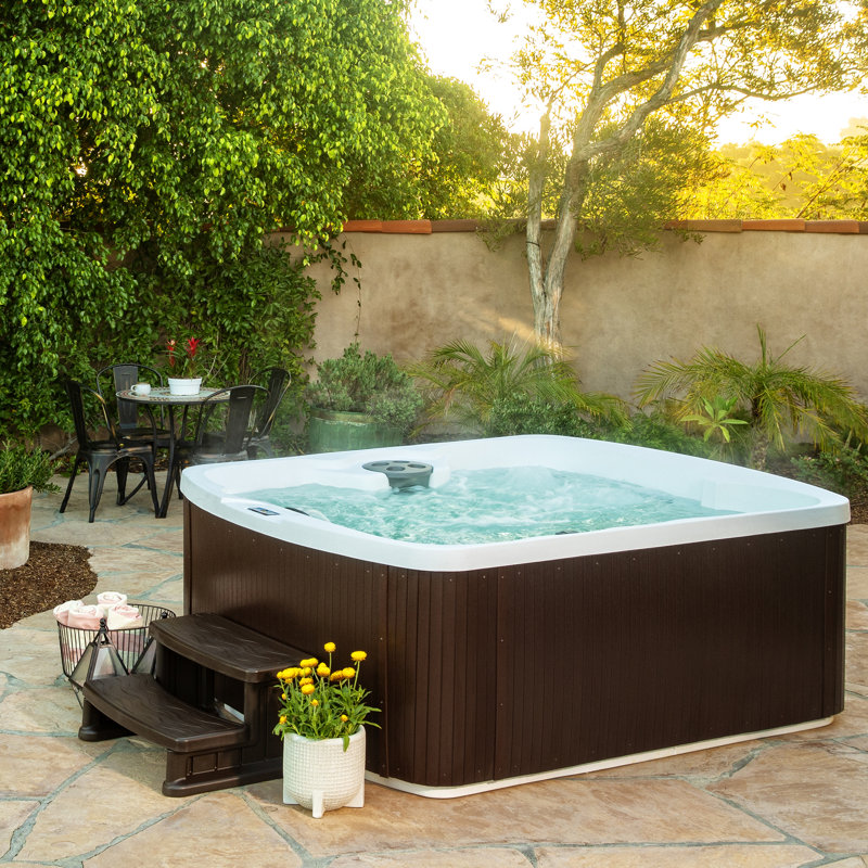 Espresso 2-Step Plastic Spa Step for Hot Tubs