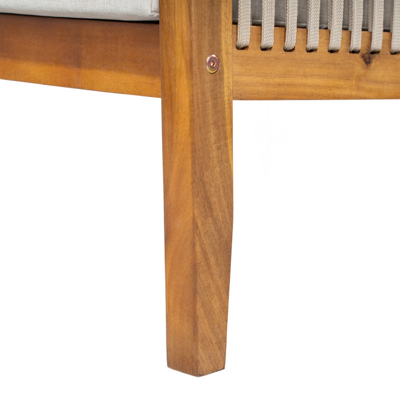 Ensemble de salle à manger 4 pièces avec coussins hydrofuges Desimone