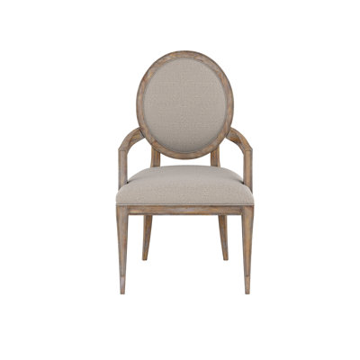 Chaise avec accoudoirs Inie en amande