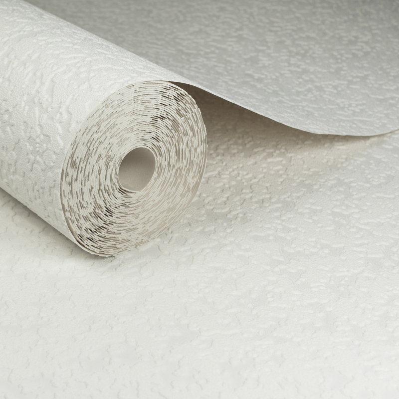Superfresco Paintable Textured Stipple White Durable Heavy Duty Wallpaper