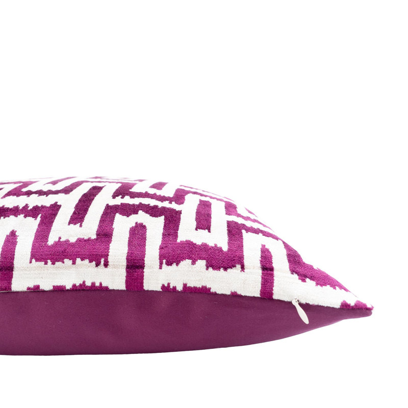 Ikat Pillow Cover, Purple