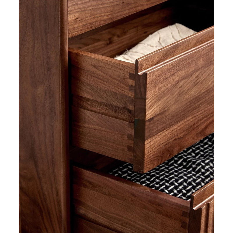 Commode d'appoint de sol en noyer