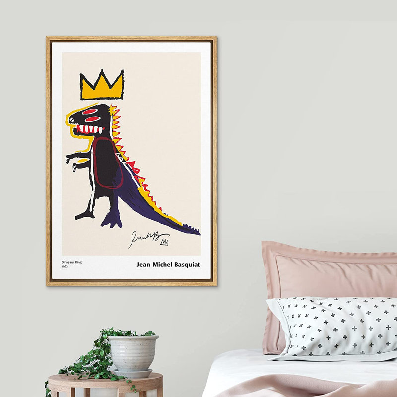 " Animals Fantasy Illustrations " by Jean-Michel Basquiat, Black, 36" H x 24" W