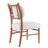 Mid-Century Vintage Solid Wood Dining Chair - Removable Sherpa Padded Backrest for Dining Room-122618311