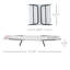 Chaise longue pliante avec inclinaison réglable et siège en filet respirant-843644601