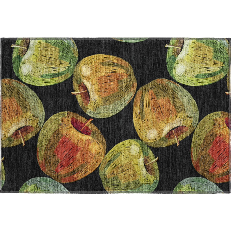 Premium Machine Washable Claudiane AMF163 Midnight Rug, Rectangle 1'8" x 2'6"