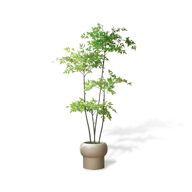 Faux plantes et arbres en plastique vert