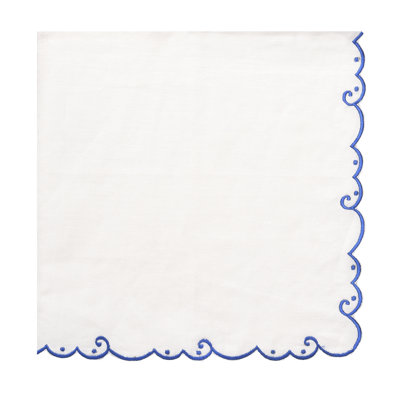 Embroidered Border Linen Napkin
