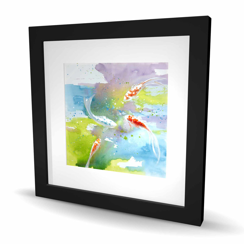 Koi poisson dans une eau colorée