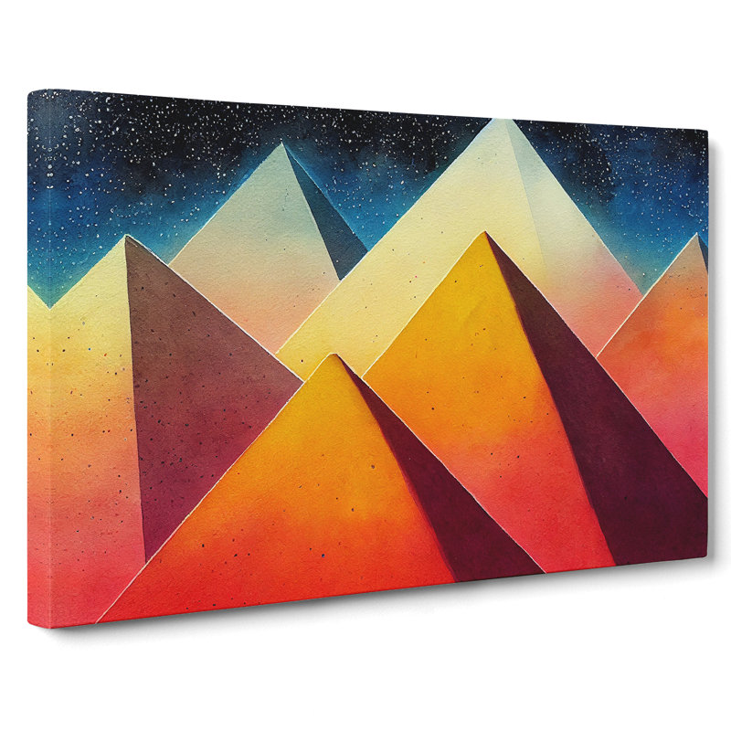 Pyramids In Colour Vol.1 Abstract - Wrapped Canvas