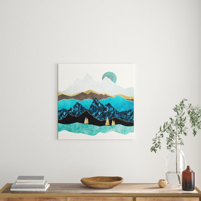 Teal Afternoon by SpaceFrog Designs - Wrapped Canvas Giclee Art Print