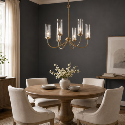 Arnita 6-Light Dimmable Drum Chandelier