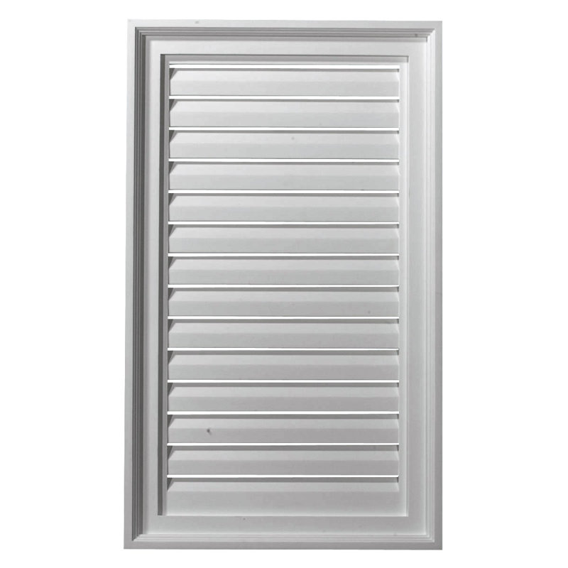 Grille d'aération Urethane Gable, L 18 po x H 29 po, Fonctionnel