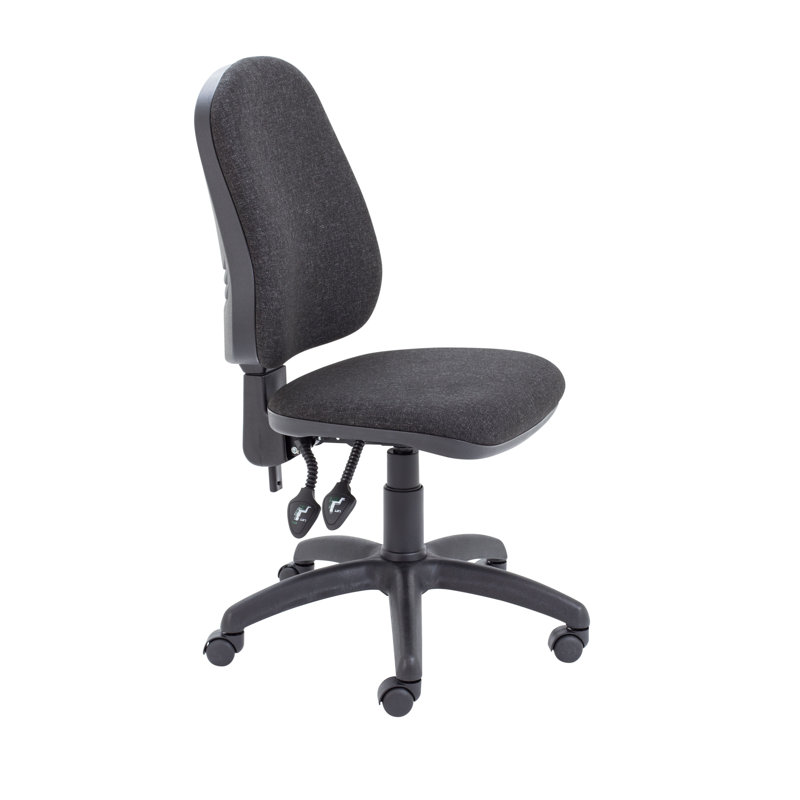 Rhoades Polyester Blend Office Chair, Charcoal