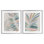 «Tropical Harmony Leaves», ensemble de 2 reproductions encadrées sous verre, par Hannah Dawson