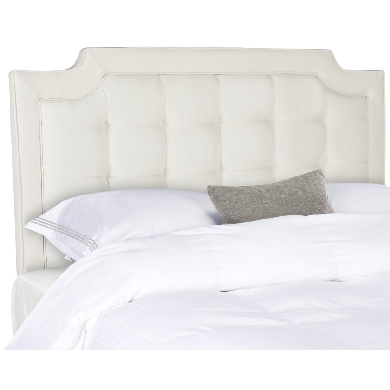Findlay Upholstered Headboard, King, Terylene Creme