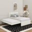 Lit plateforme double avec lit gigogne