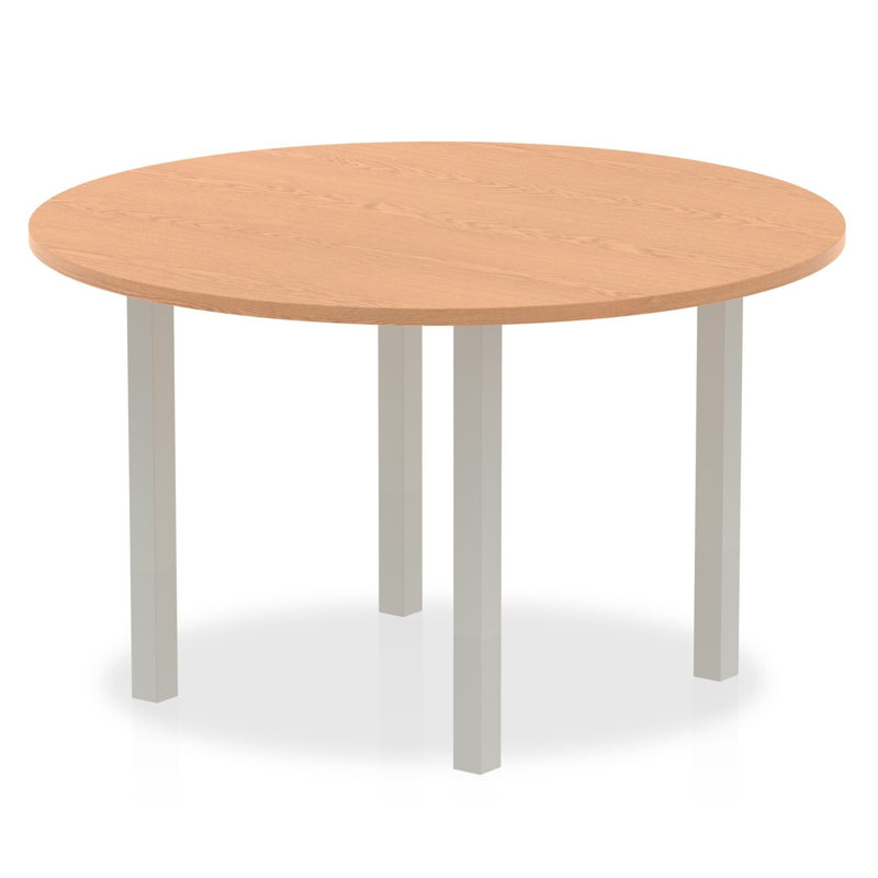 Kyvan 120cm Circle Conference Table, Oak
