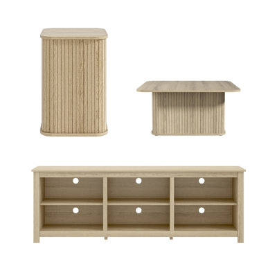 Aurel Modern 3 Piece Living Room Set