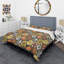 Ensemble de housse de couette de style mid-century rétro floral vii-40703172