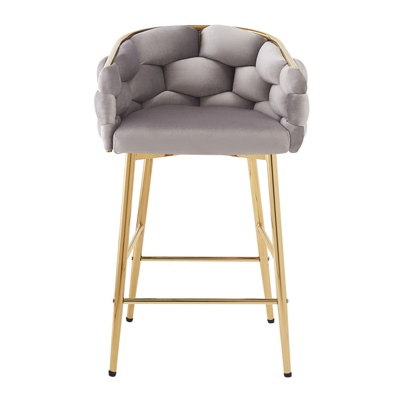 Siboney Luxurious Counter Stool Set, Gray