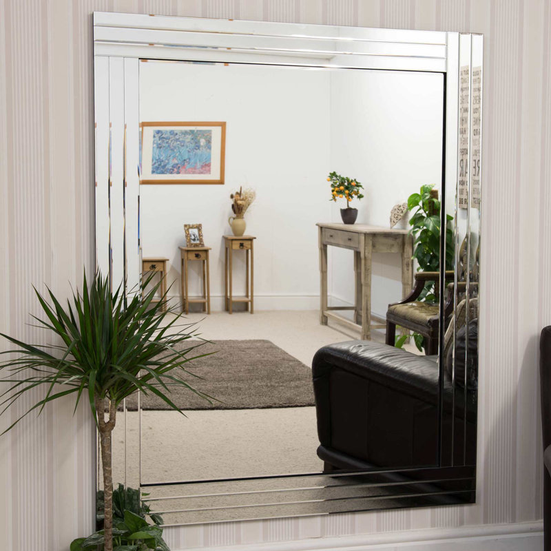 Wyatt Glass Flat Wall Mirror