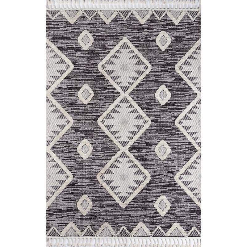 Adhnan Geometric Indoor Rug, Rectangle 5'3" x 7'6"