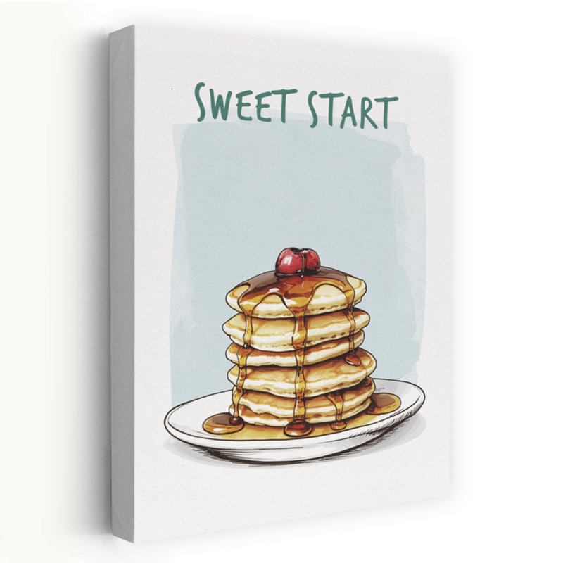 Sweet Breakfast Pancakes by Andreas Magnusson - Wrapped Canvas Print, 60.96 cm H x 40.64 cm W