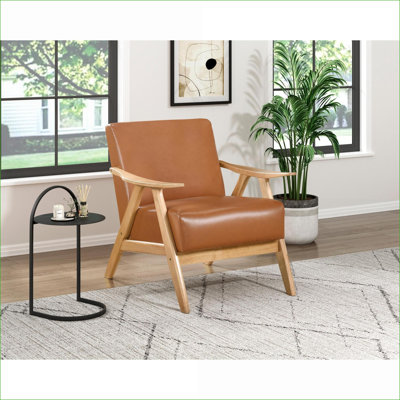 Chaise d'appoint rembourrée en similicuir pour adultes, dossier rembourré et amp; Siège, siège d'appoint moderne en bois d'hévéa massif pour la maison