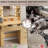 56"W Fluted Makeup Vanity with Charging Station, LED Mirror & 8 Storage Drawers -1059152116