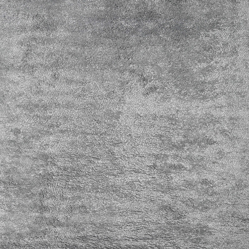 Tapis contemporain gris, Carré 5 pi
