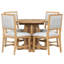 Ensemble de table de salle à manger 5 pièces avec 4 chaises rembourrées Farmhouse-129590706